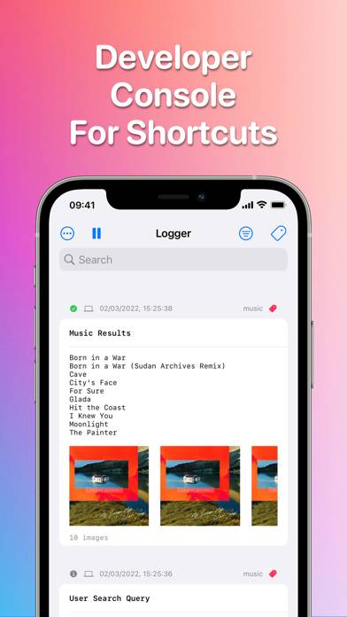 Logger for Shortcuts Schermata dell'app #1
