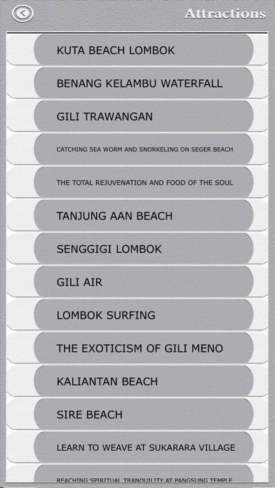 Lombok Island App-Screenshot