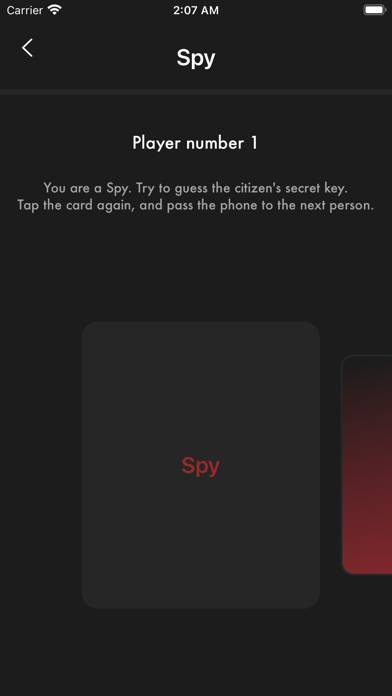 Spy Party Game App skärmdump #4