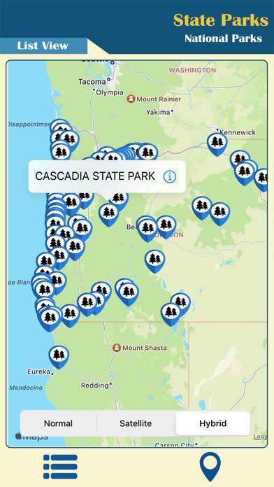 Oregon State & National- Parks App screenshot