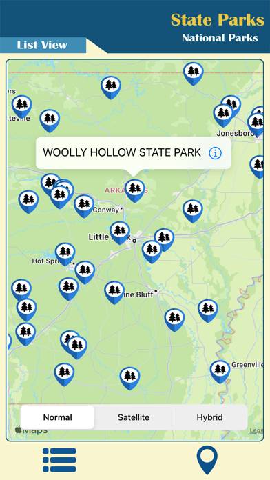 Arkansas State & National Park App screenshot