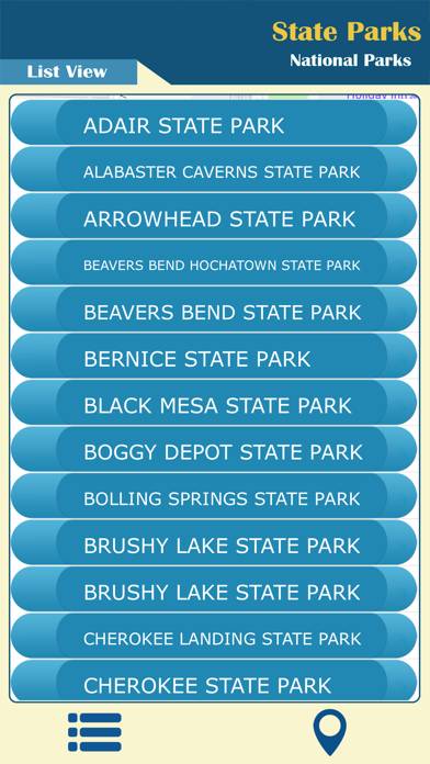 Oklahoma In State Parks App screenshot