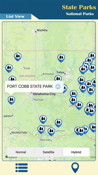 Oklahoma In State Parks App screenshot