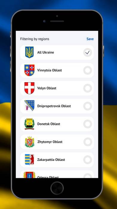 Air Alarm Ukraine Скриншот приложения #1