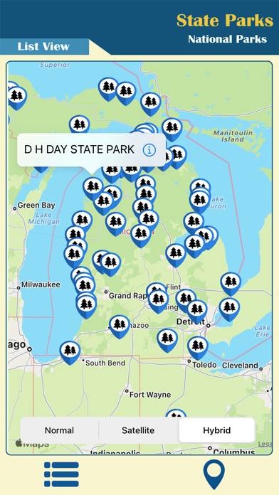 Michigan In State Parks App screenshot