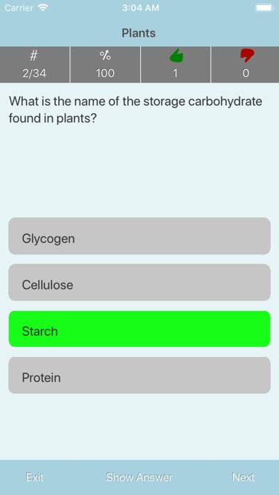 GCSE Biology Quiz App screenshot #3