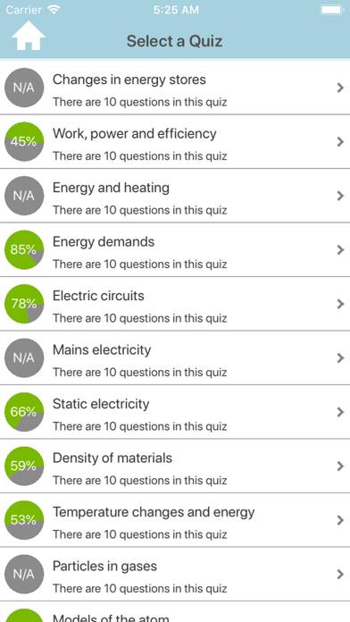 GCSE Physics Quiz App screenshot #2
