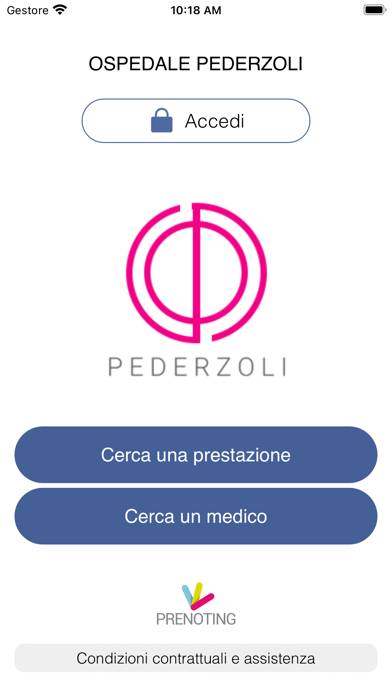 Prenoting Pederzoli Schermata dell'app #1
