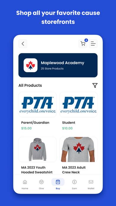 Givebacks App screenshot