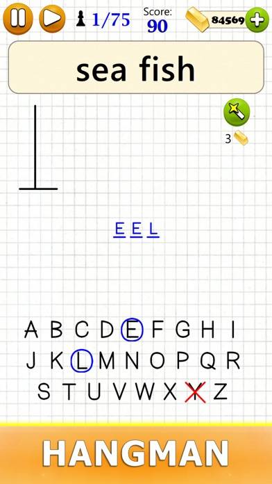 Hangman plus Word Game App screenshot #1