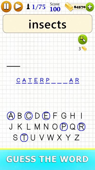 Hangman plus Word Game App skärmdump #4