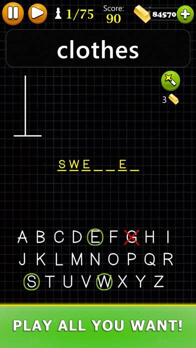Hangman plus Word Game Captura de pantalla de la aplicación #5