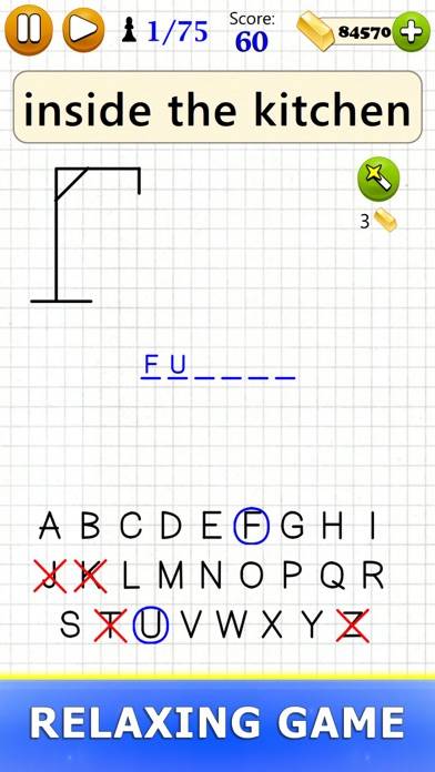 Hangman plus Word Game Capture d'écran de l'application #6