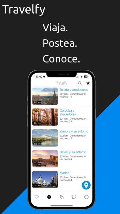 Travelfy: Travelers Club Captura de pantalla de la aplicación #1