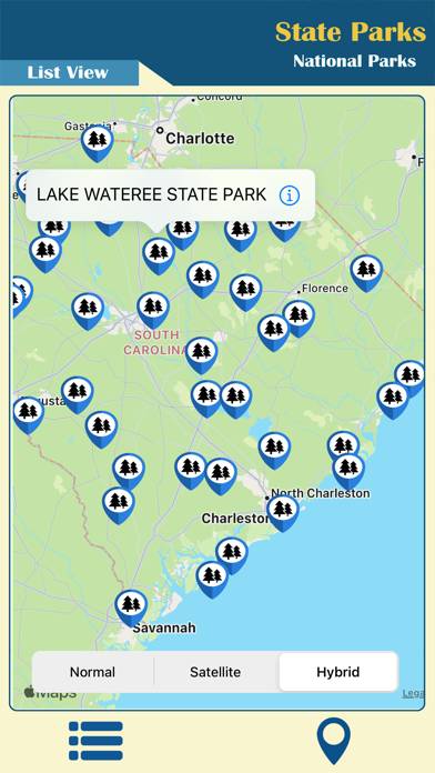 South Carolina State Park App screenshot