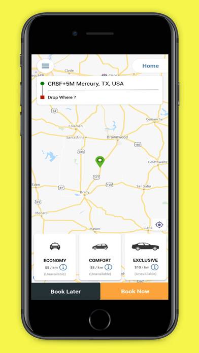 My Taxi App App screenshot #1