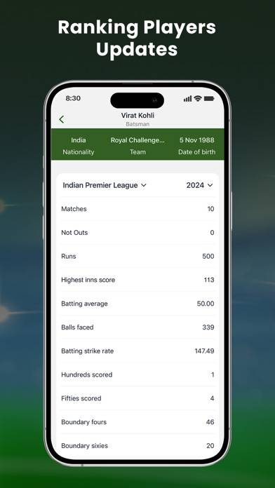 Live Cricket TV Streaming HD Schermata dell'app