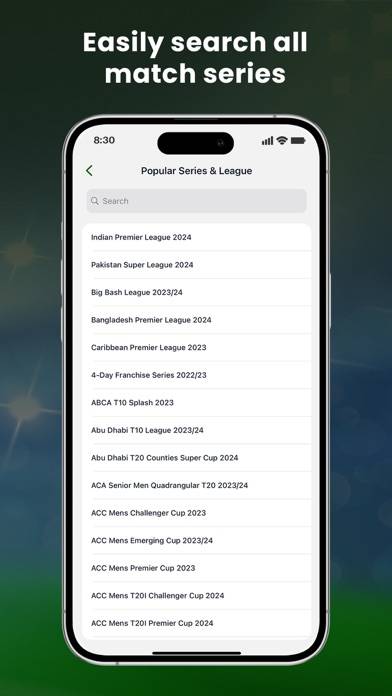 Live Cricket TV Streaming HD Schermata dell'app