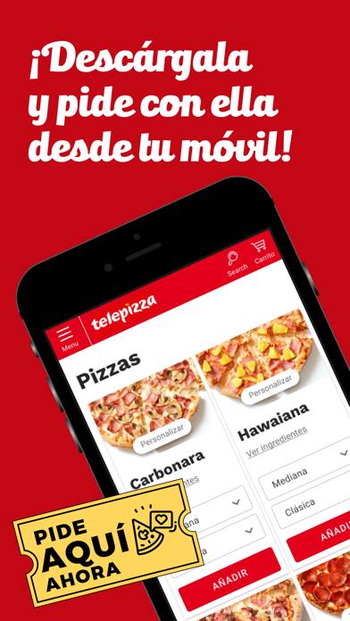 Telepizza Pizza y Pedidos Captura de pantalla de la aplicación #5
