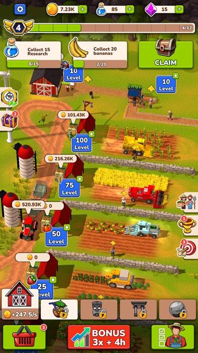 Idle Farm: Harvest Empire App skärmdump #2