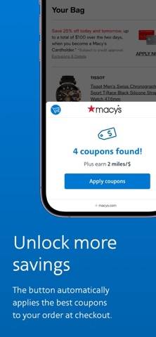 AAdvantage eShopping button App screenshot