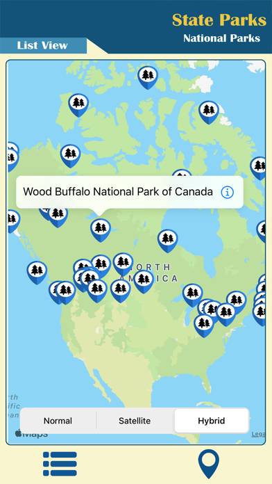 Canada -State & National Parks App screenshot #2