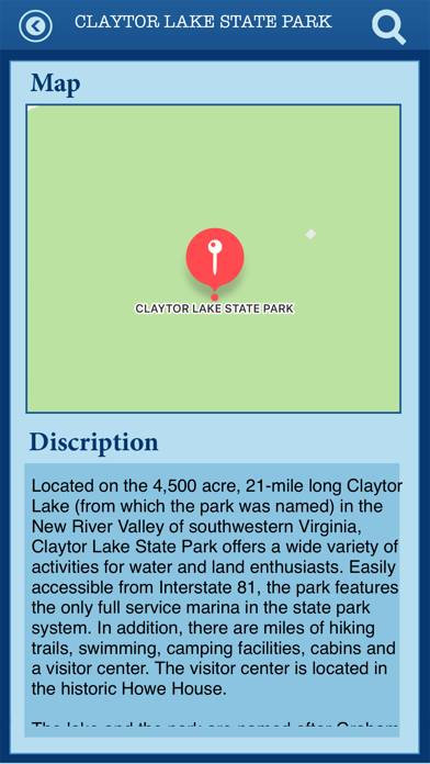 Virginia-State & National Park App screenshot #4