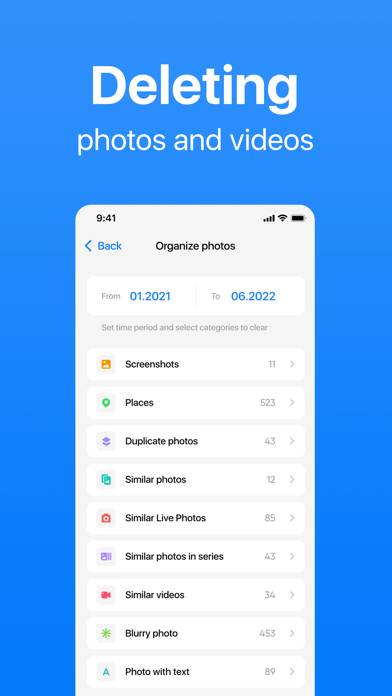 AI iPhone Storage Cleaner App Captura de pantalla de la aplicación #3