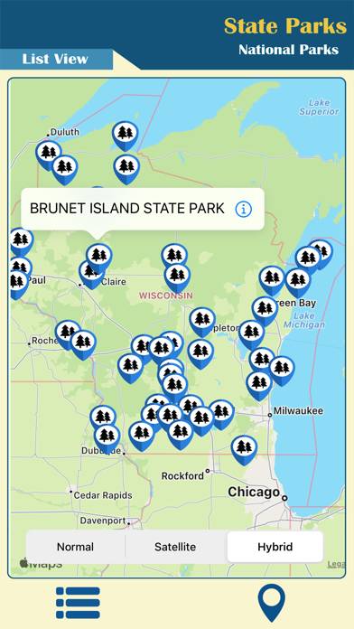 Wisconsin-State &National Park App screenshot #2