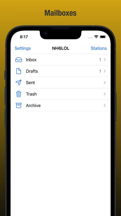 RadioMail App-Screenshot #1