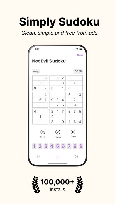 Not Evil Sudoku Spiel-Screenshot