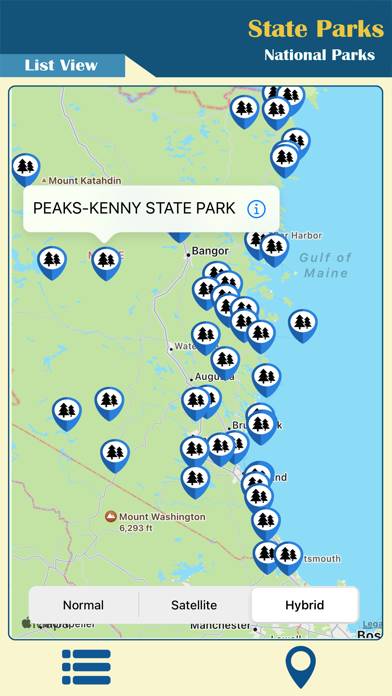 Maine State Park Guide App screenshot #2