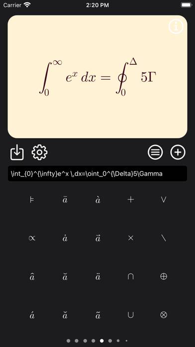 Latex Equation Editor App skärmdump #4