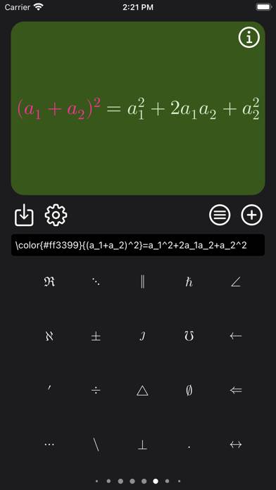 Latex Equation Editor App skärmdump #5