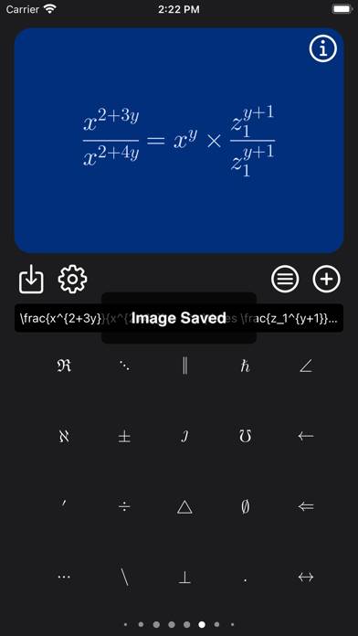 Latex Equation Editor App skärmdump #6