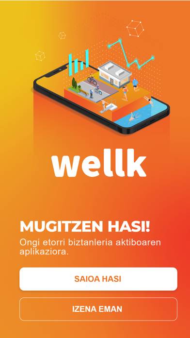 Wellk Captura de pantalla de la aplicación
