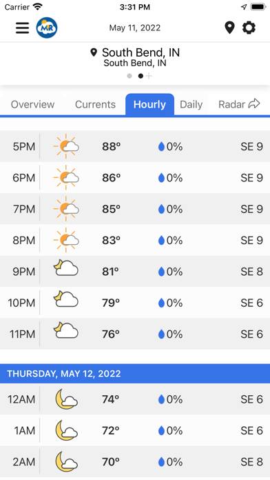 Matt Rudkin Weather App screenshot