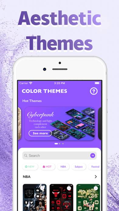 Color Themes: Standby & Widget Captura de pantalla de la aplicación #5