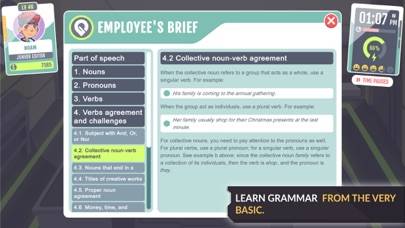 Grammarian Ltd – Grammar Game skärmdump av spelet