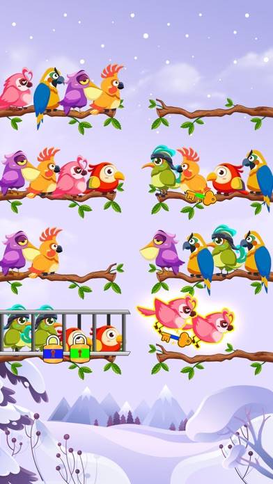 Bird Sort Color Puzzle Game