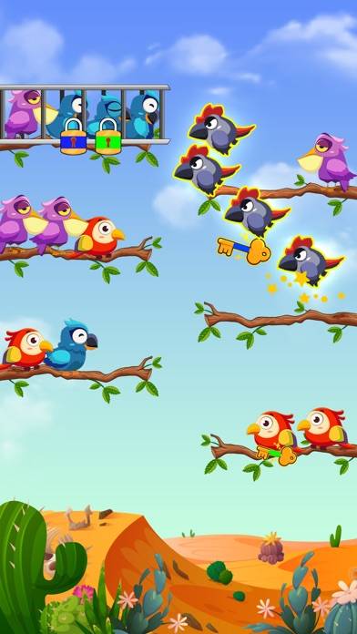 Bird Sort Color Puzzle Game App skärmdump #4