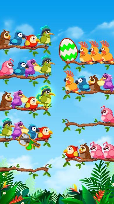 Bird Sort Color Puzzle Game Captura de pantalla de la aplicación #5