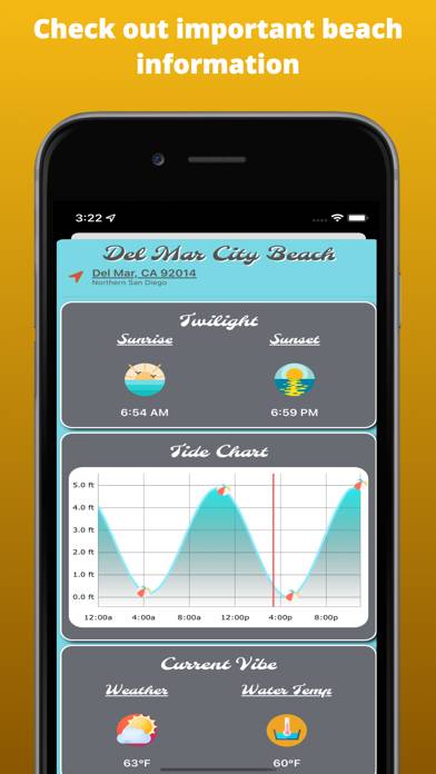 BeachVibes App screenshot