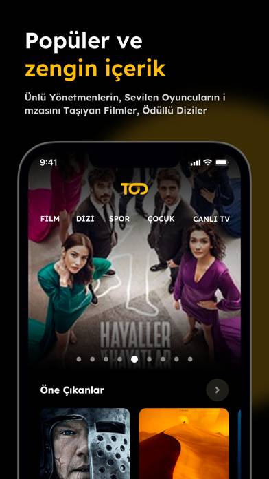 TOD Türkiye Uygulama ekran görüntüsü #1