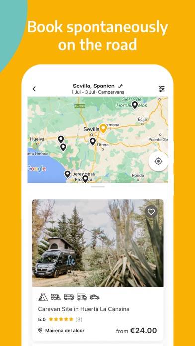 Roadsurfer spots Campsites Capture d'écran de l'application #3