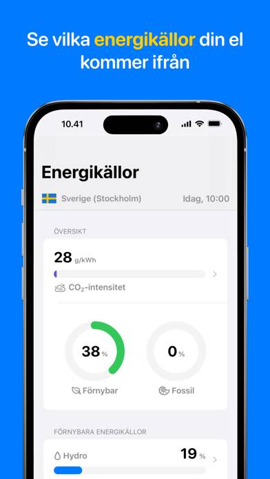 Min Ström App skärmdump