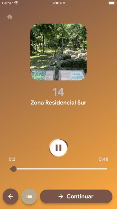 Audioguía Maya Copán Captura de pantalla de la aplicación #6