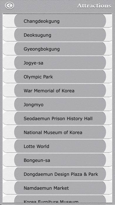 Seoul City Guide Captura de pantalla de la aplicación #2