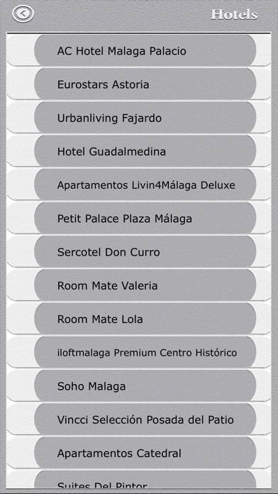 Malaga City Guide App skärmdump