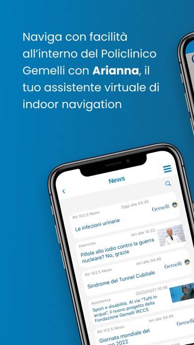Arianna – Policlinico Gemelli Schermata dell'app